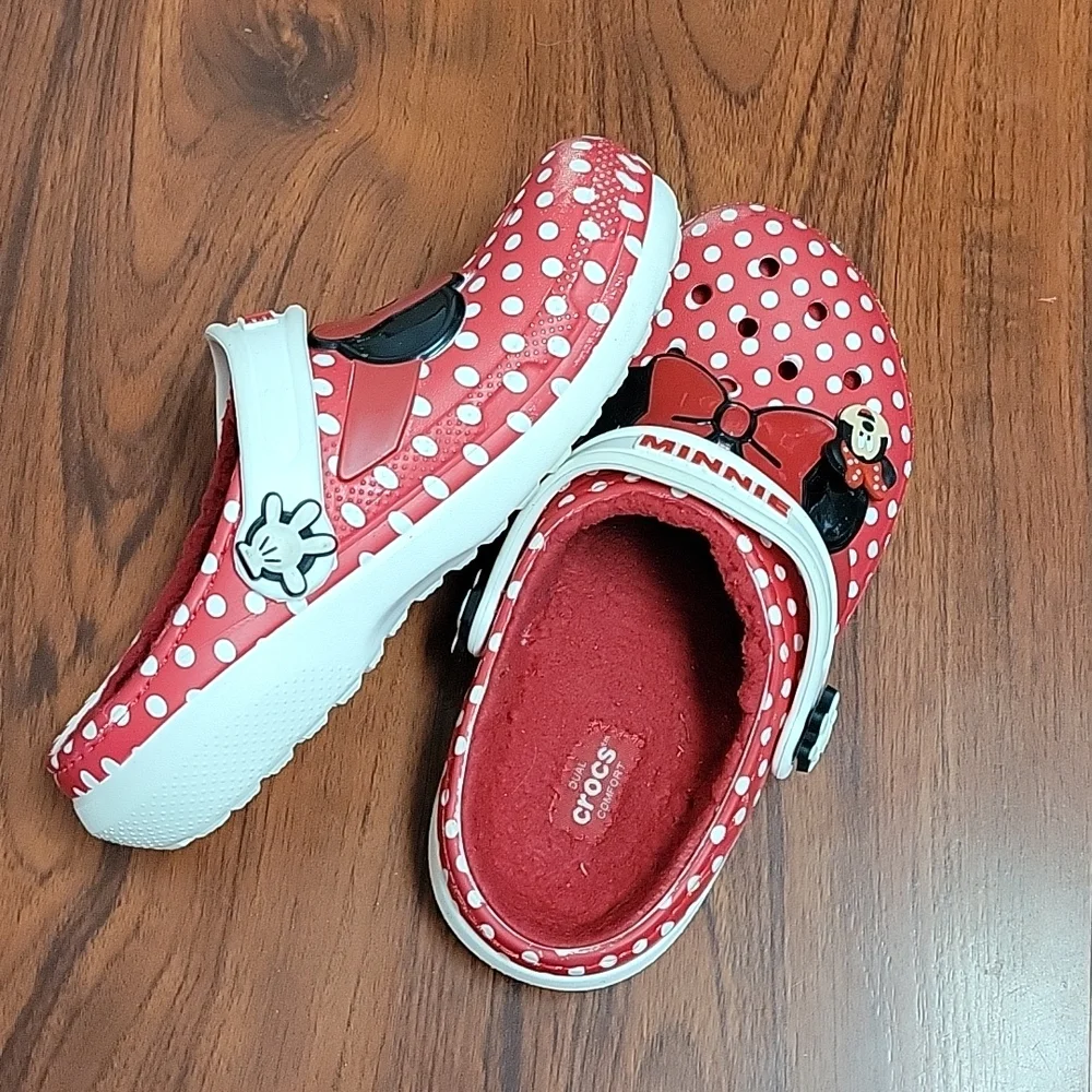 Crocs Disney Minnie Mouse Girls Clog Sz J2